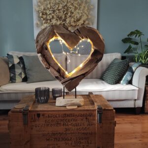 Holz Herz Skulptur